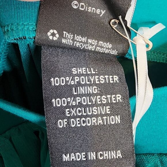 5X 28W Torrid Black Teal Disney Villains Set Gingham Poplin Top Tulle Skirt Midi - Picture 12 of 16